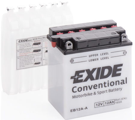 EXIDE EB12A-A EXIDE Conventional Starter Battery for BENELLI CAGIVA DUCATI HONDA KAWASAKI YAMAHA